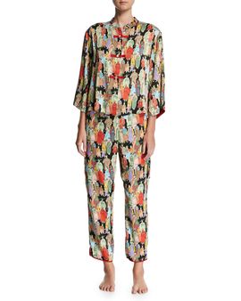 Natori Two-Piece Dynasty Printed Pajamas