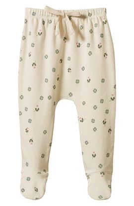 NATURE BABY NATURE BABY Kids' Organic Cotton Footed Pants