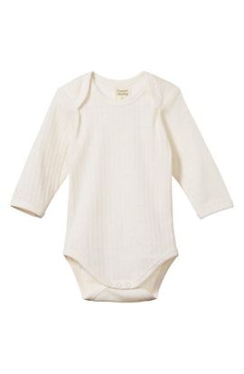 NATURE BABY NATURE BABY Long Sleeve Pointelle Bodysuit