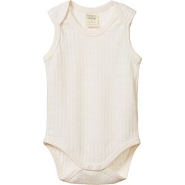 NATURE BABY NATURE BABY Pointelle Organic Cotton Bodysuit