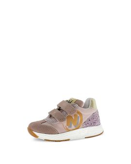Naturino Naturino Girls' Jesko 2 Vl Glitter Leather Sneakers Toddler, Little Kid