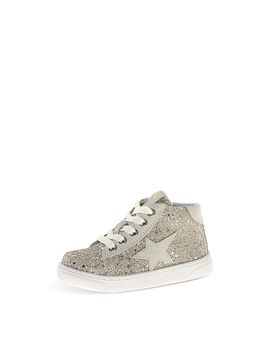 Naturino Naturino Girls' Pinn Glitter High Top Sneakers Toddler, Little Kid