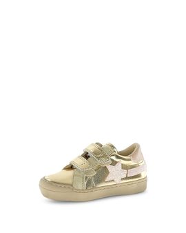 Naturino Naturino Girls' Singery Vl Metallic Leather Star Sneakers Toddler, Little Kid