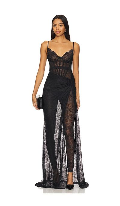 chinese dress ladies Romantic Maxi Dress with Lace main image 1