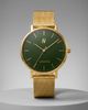 NCMPRBL NCMPRBL Advance Mineral Green Mesh Strap Watch, 40MM - 1