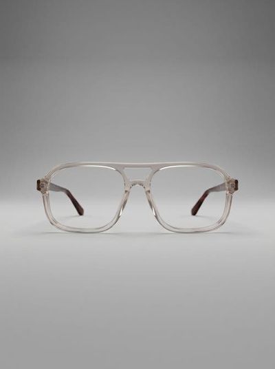 NCMPRBL NCMPRBL Axis 03 Smoke Oak 53MM Flat Top Eyeglasses - Champagne & Walnut