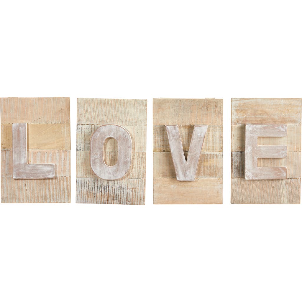 NEARLY NATURAL NEARLY NATURAL 40-in Rustic Farmhouse LOVE Wall Art Decor