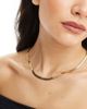 Neck On The Line Neck On The Line 5mm gold plated stainless steel flat snake chain necklace - 1