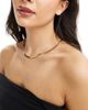 Neck On The Line Neck On The Line 5mm gold plated stainless steel flat snake chain necklace - 3