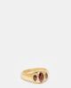 Neck On The Line Neck On The Line gold plated ruby stone ring - 1