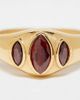 Neck On The Line Neck On The Line gold plated ruby stone ring - 2