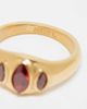 Neck On The Line Neck On The Line gold plated ruby stone ring - 4