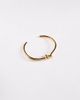 Neck On The Line Neck On The Line gold plated stainless steel knotted bangle bracelet - 2