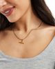 Neck On The Line Neck On The Line gold plated stainless steel t-bar chain necklace - 3