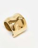 Neck On The Line Neck on the Line molten stainless steel ring in gold plated - 2