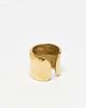 Neck On The Line Neck on the Line molten stainless steel ring in gold plated - 3
