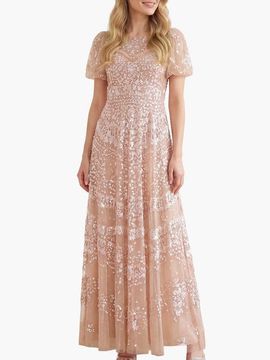 Needle & Thread Needle & Thread Anais Sequin Short Sleeve Gown