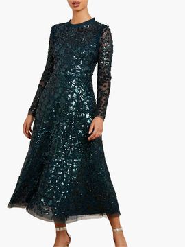 Needle & Thread Needle & Thread Aurelia Long Sleeve Ballerina Dress
