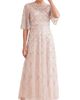 Needle & Thread Needle & Thread Bow Lattice Sequin Maxi Dress - 1