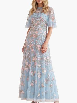 Needle & Thread Needle & Thread Eden Rose Cape Ankle Gown
