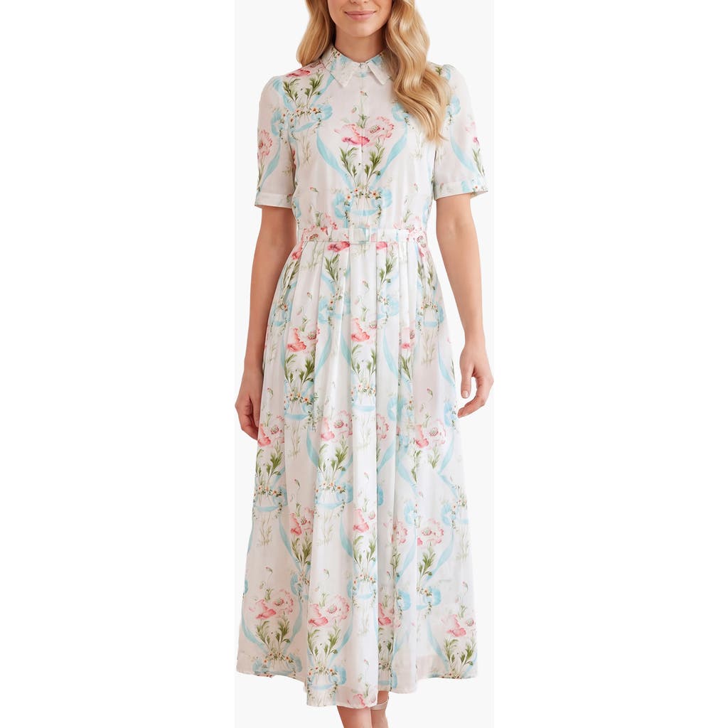 Needle & Thread Needle & Thread Floral Ribbon Cotton Short Sleeve Dress