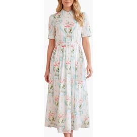 Needle & Thread Needle & Thread Floral Ribbon Cotton Short Sleeve Dress