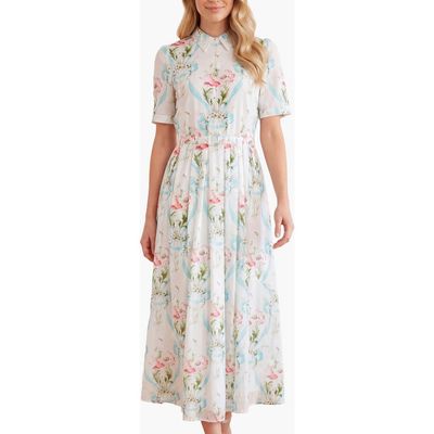 Needle & Thread Needle & Thread Floral Ribbon Cotton Short Sleeve Dress