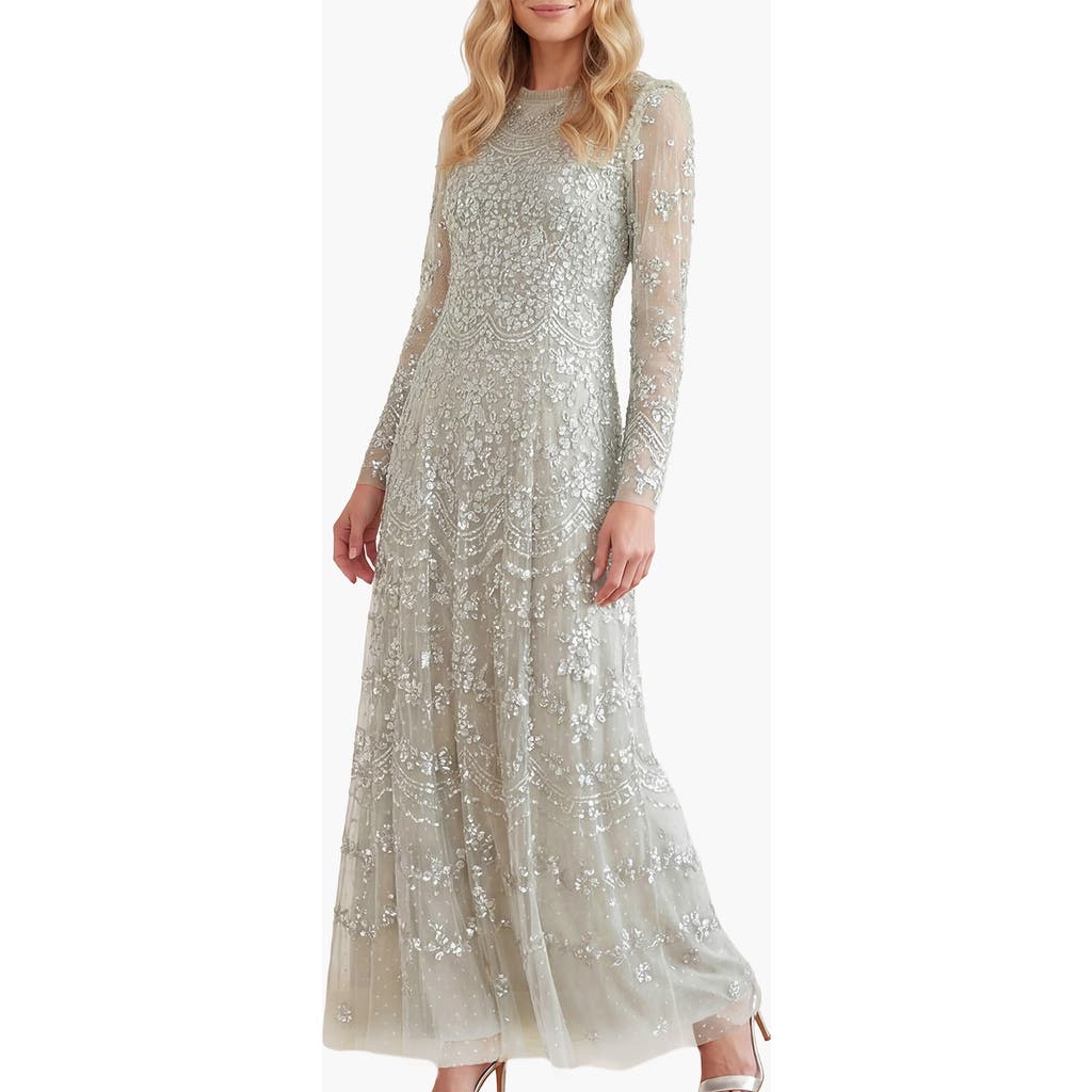 Needle & Thread Needle & Thread Freya Long Sleeve Gown