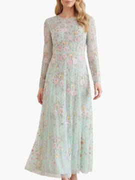 Needle & Thread Needle & Thread Garden Rose Long Sleeve Maxi Gown