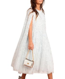 Needle & Thread Needle & Thread Girls' Dahlia Clover Cape Kids Dress