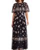 Needle & Thread Needle & Thread Henrietta Embroidered Scallop Cape Dress - 1