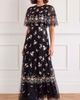 Needle & Thread Needle & Thread Henrietta Embroidered Scallop Cape Dress - 3