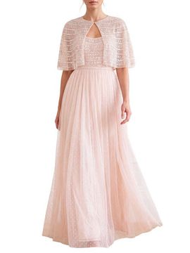 Needle & Thread Needle & Thread Lace Coppelia Embellished Cape Dress