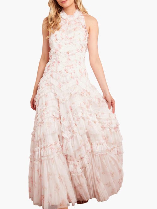 Needle & Thread Needle & Thread Magnolia Ditsy Elia Halter Neck Gown