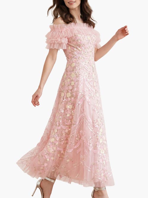 Needle & Thread Needle & Thread Ribbon Heart Off-shoulder Ankle Gown