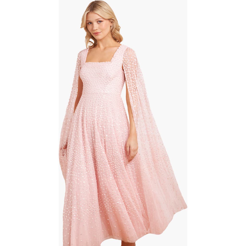 Needle & Thread Needle & Thread Scatter Dot Cape Sleeve Ankle Gown