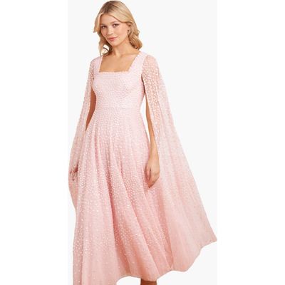 Needle & Thread Needle & Thread Scatter Dot Cape Sleeve Ankle Gown