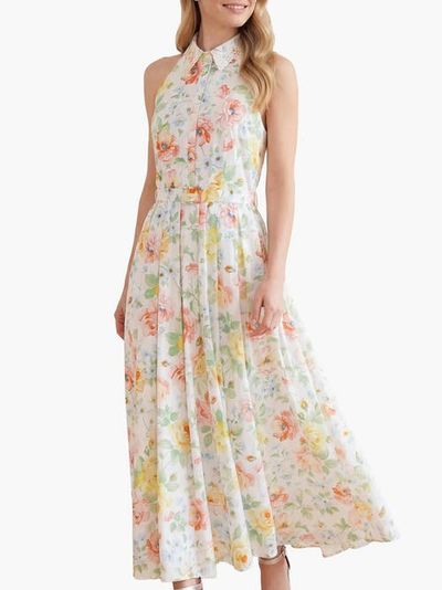 Needle & Thread Needle & Thread Sienna Rose Cotton Halter Maxi Gown