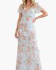 Needle & Thread Needle & Thread Summer's Rose Georgette V-neck Gown - 1