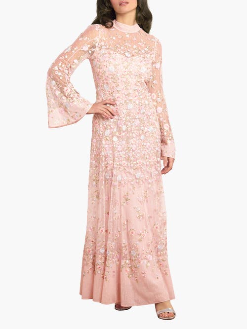 Needle & Thread Needle & Thread Sylvia Rose Long Sleeve Ankle Gown
