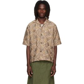NEEDLES NEEDLES Beige Paisley Jacquard Cabana Shirt