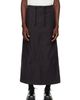 NEEDLES NEEDLES Black Back Sateen String Fatigue Skirt - 1