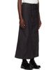 NEEDLES NEEDLES Black Back Sateen String Fatigue Skirt - 2