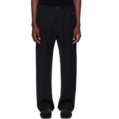 NEEDLES NEEDLES Black Cavalry Twill Warm Up Trousers