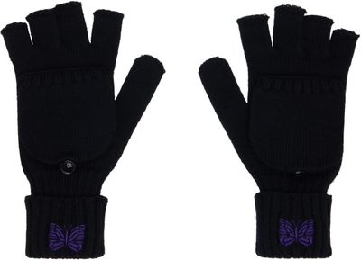 NEEDLES NEEDLES Black Convertible Gloves