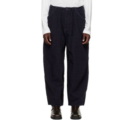 NEEDLES NEEDLES Black Crocodile Jacquard H.D. Painter Jeans