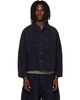 NEEDLES NEEDLES Black Crocodile Jacquard Short Denim Jacket - 1