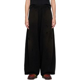 NEEDLES NEEDLES Black Distressed Sweatpants