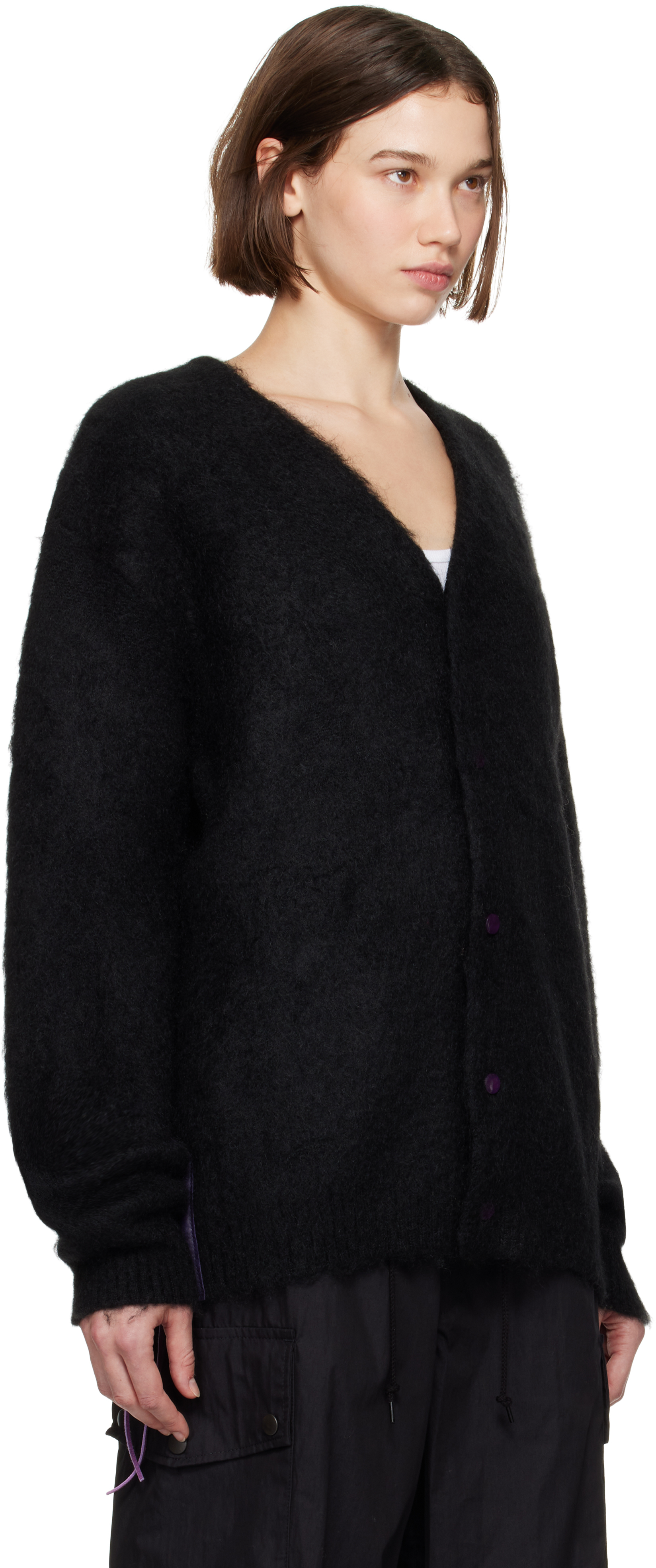 NEEDLES - Black EP Mohair Cardigan