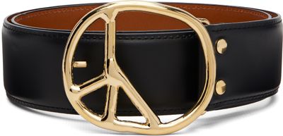 NEEDLES NEEDLES Black Peace Buckle Belt